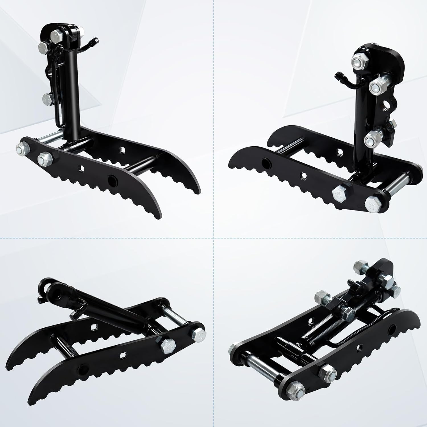 L-Shaped Mini Excavator Attachment Hydraulic Clip Thumb For 1-2 Ton Digger