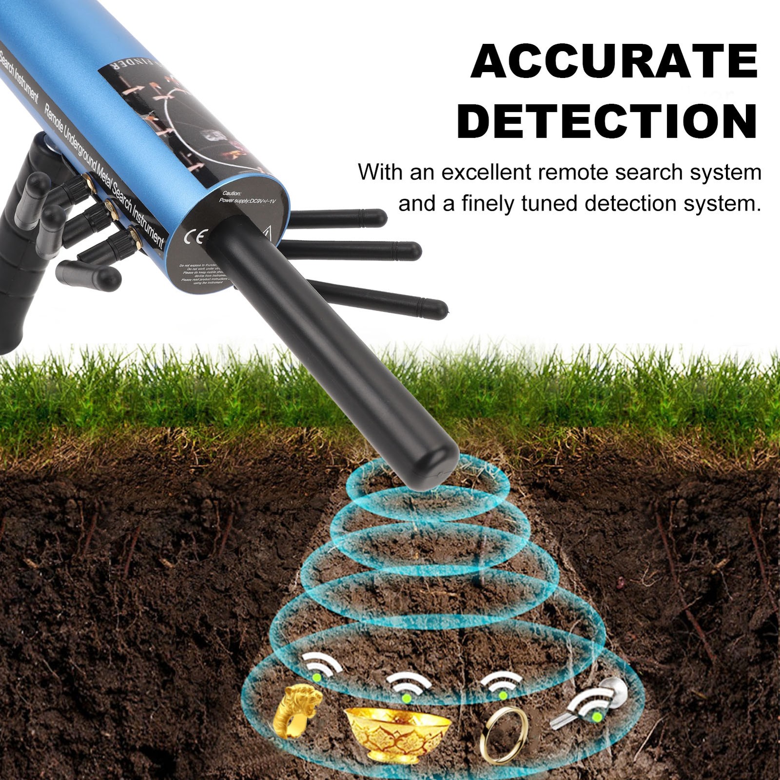 Metal Detector Remote Search System Professional Metal Finder with Self-check