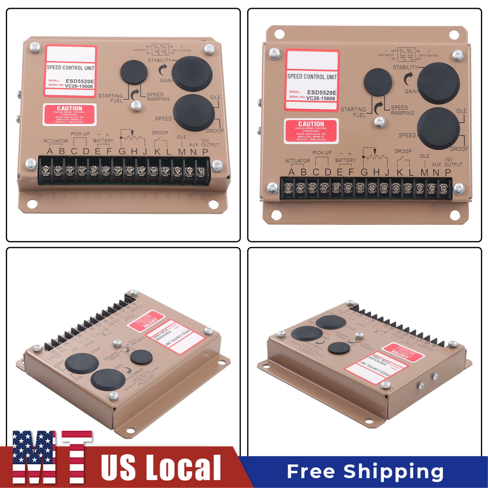 ESD5520E Engine Speed Governor Controller for Generator Set Control