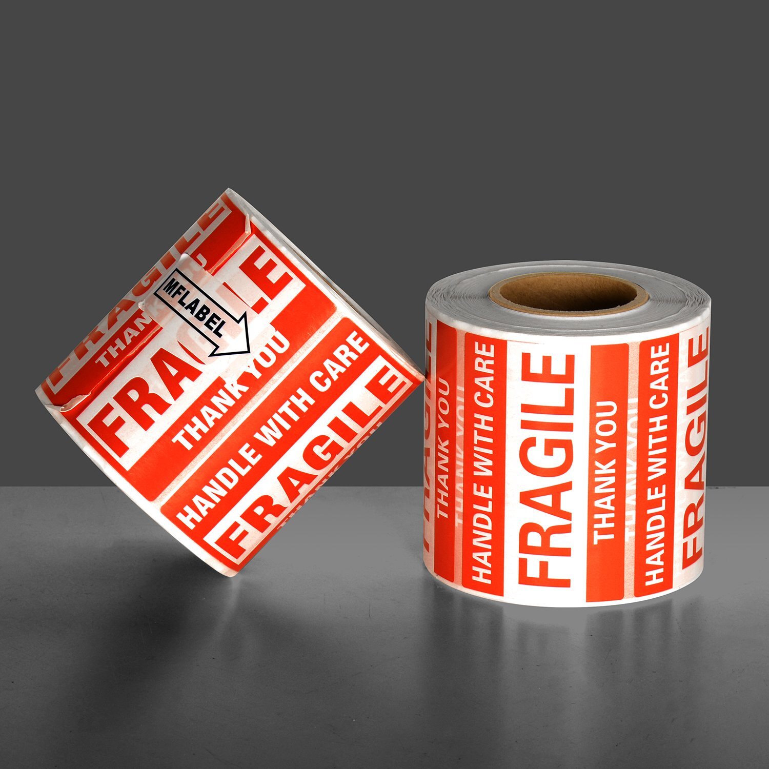 500PCS 1Roll Fragile Stickers 2×3 Fragile Label Sticker Handle With Care Mailing