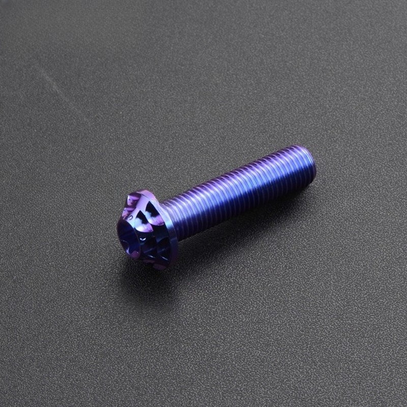 Titanium Bolt M10x10-40mm Plum Head Torx T50 Screws Gr5 for Bike Motorcycle Car