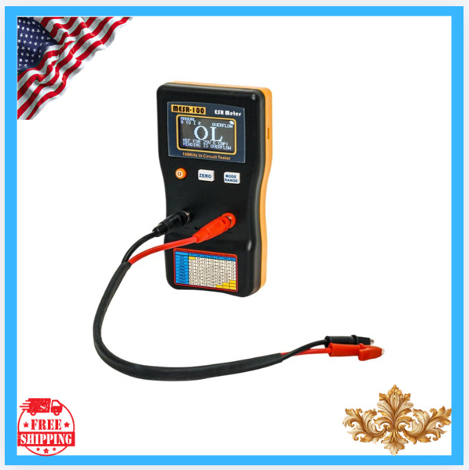 New MESR-100 V2 ESR Meter Capacitor Tester 0.01–100Ω Low Ohm Circuit Tester