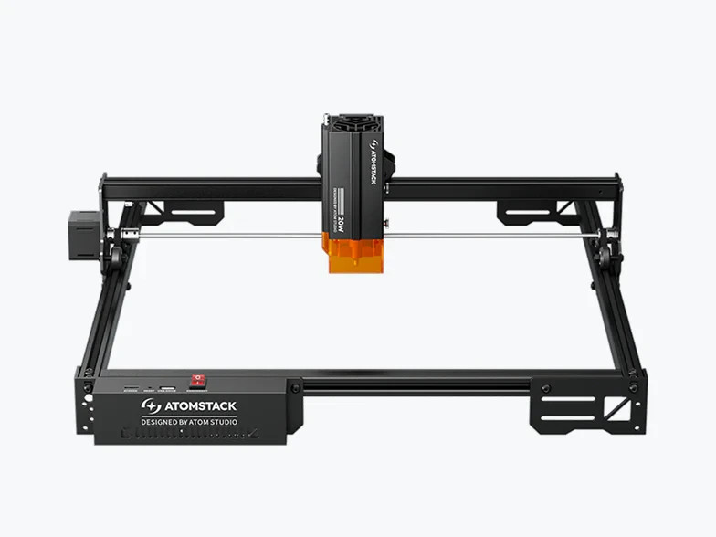 Used AtomStack A20 Pro V2 Laser Engraver 400mm/s High Speed 0.01mm Precision
