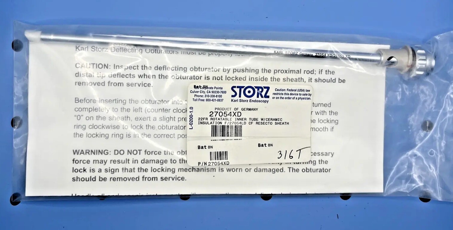 Storz 26055XD 27054XD Resectoscope Rotating Inner Tube, 7mm/22Fr.