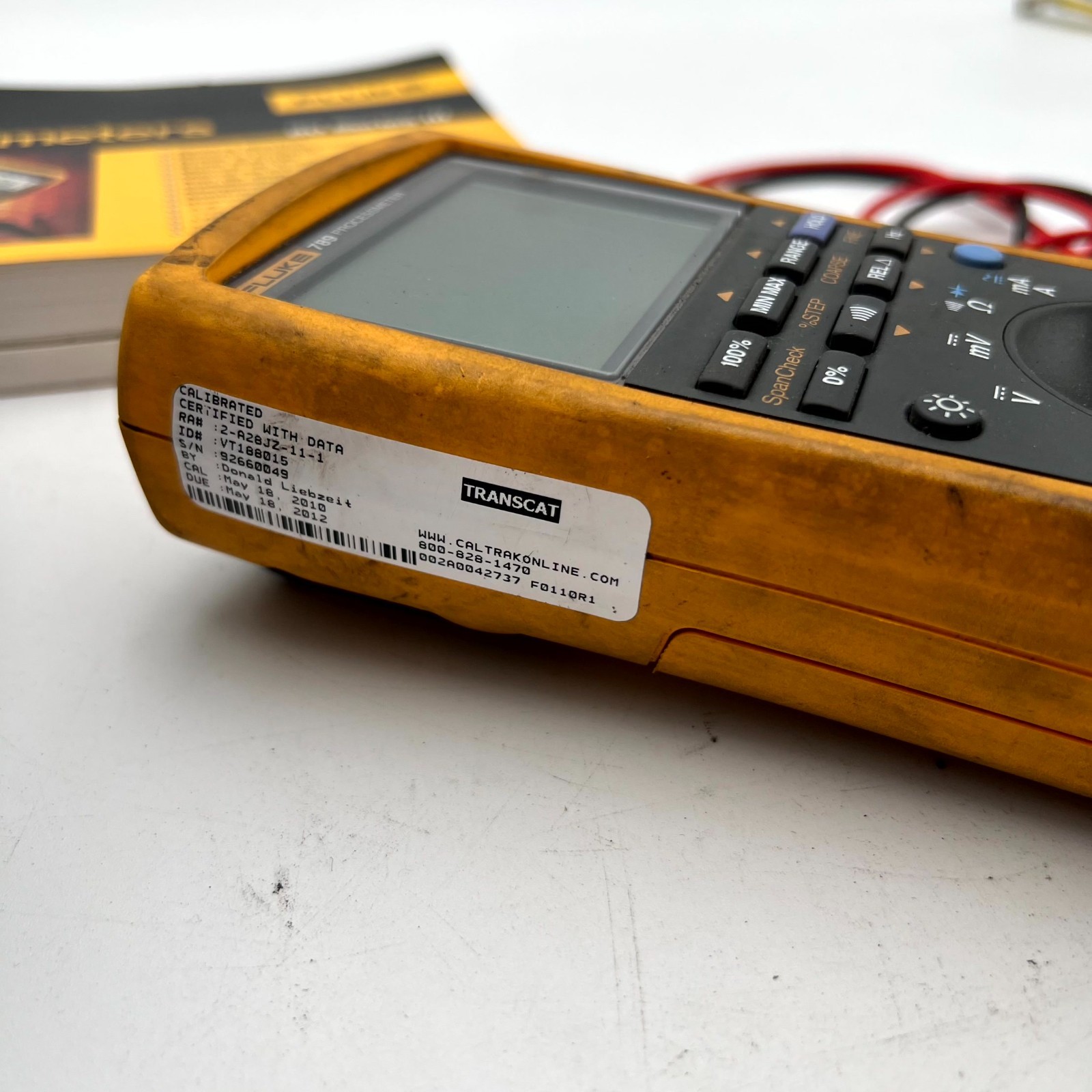 Fluke 789 ProcessMeter Digital Multimeter Loop Calibrator LCD Display With Leads