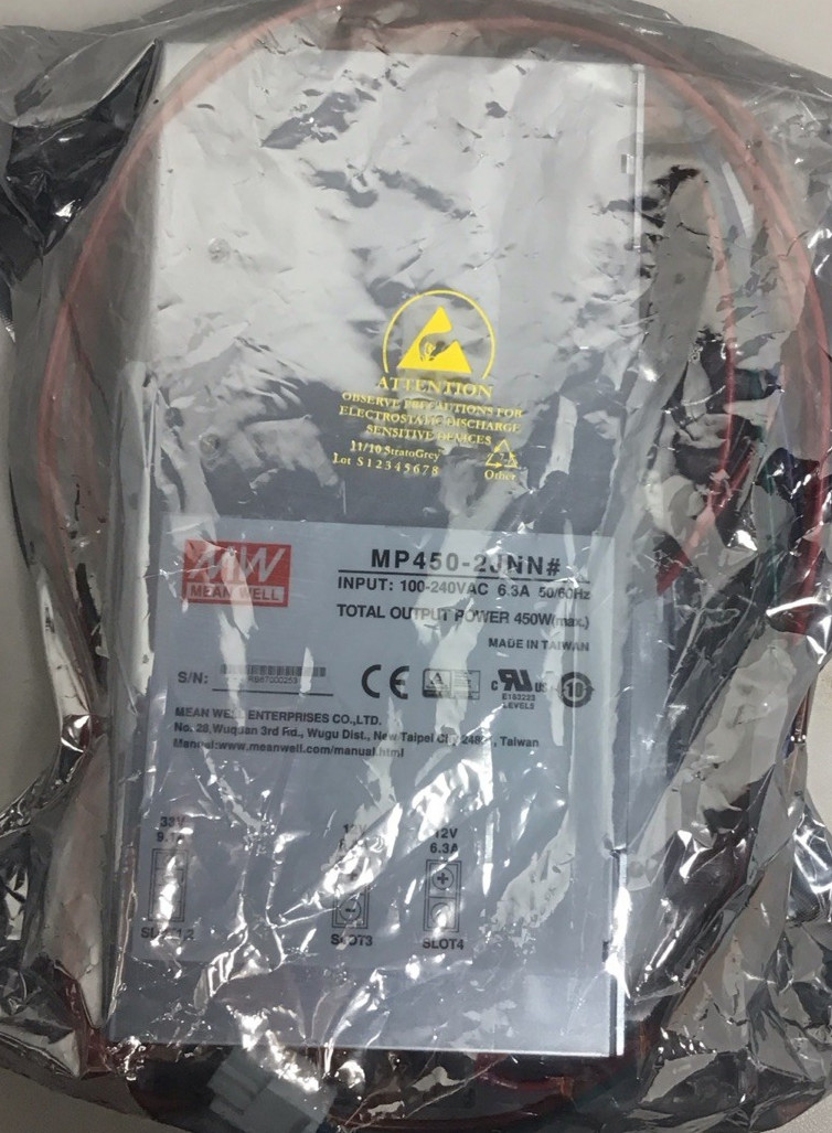 Mean Well MP450-2JNN Switching Power Supply 240VAC 6.3A 450W (B31)
