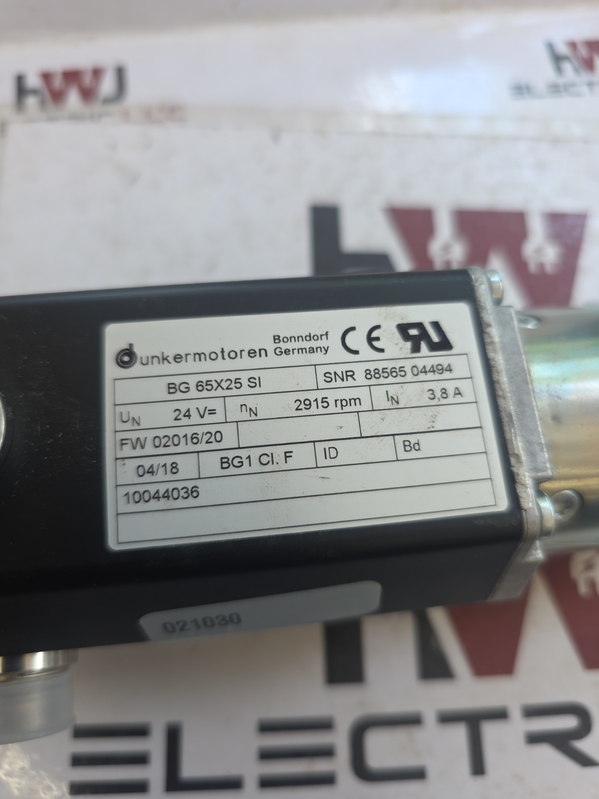 Dunkermotoren BG65x25SI, 24V Servo,PGL52I Planetary Gearbox, Dynaric X33651