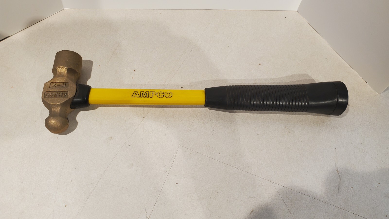 Ampco 1-1/2 Lb Head Aluminum Bronze Non-Sparking Ball Peen Hammer