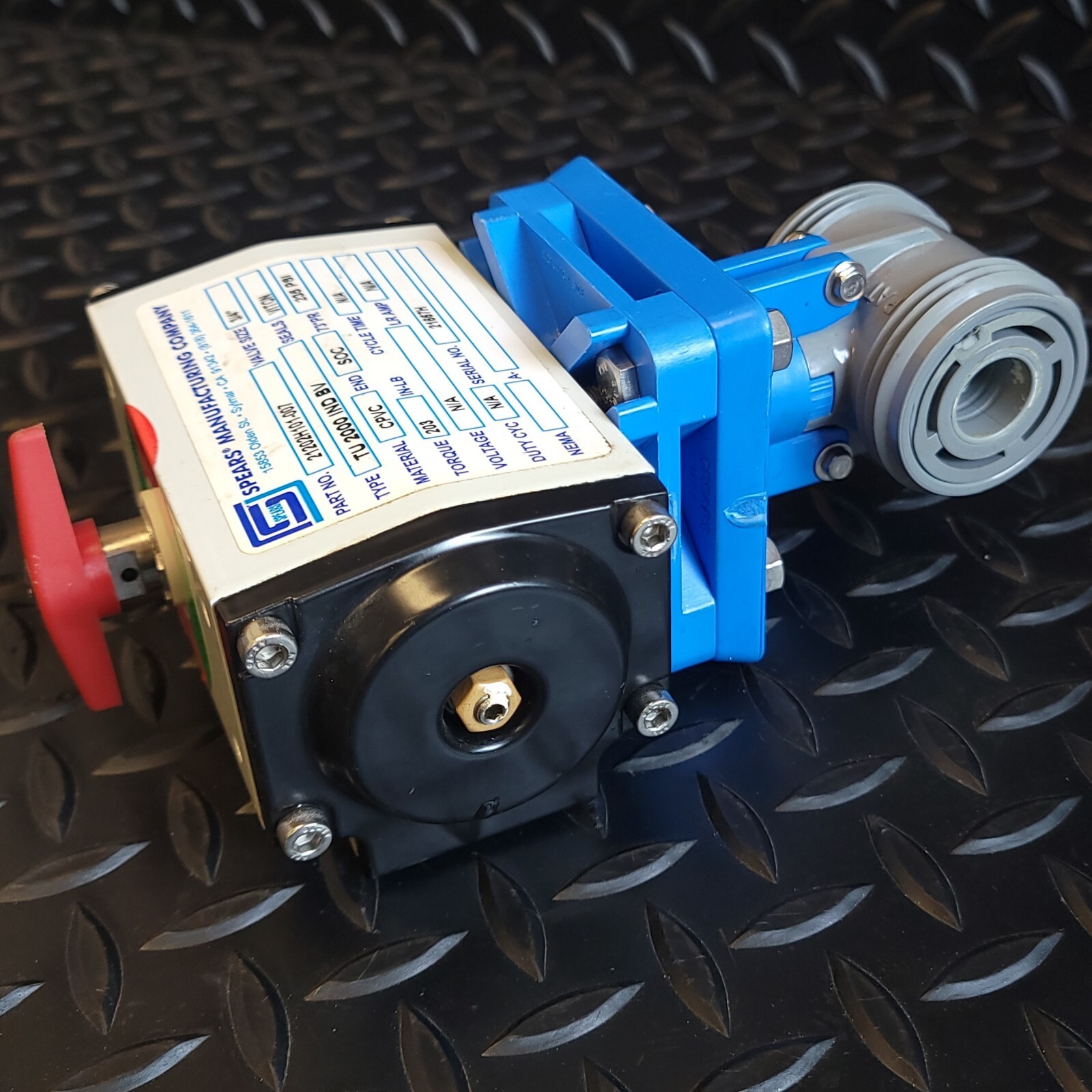 Spears – 21202H101-007 – True Union 2000 Premium Actuated Ball Valve – CPVC Body