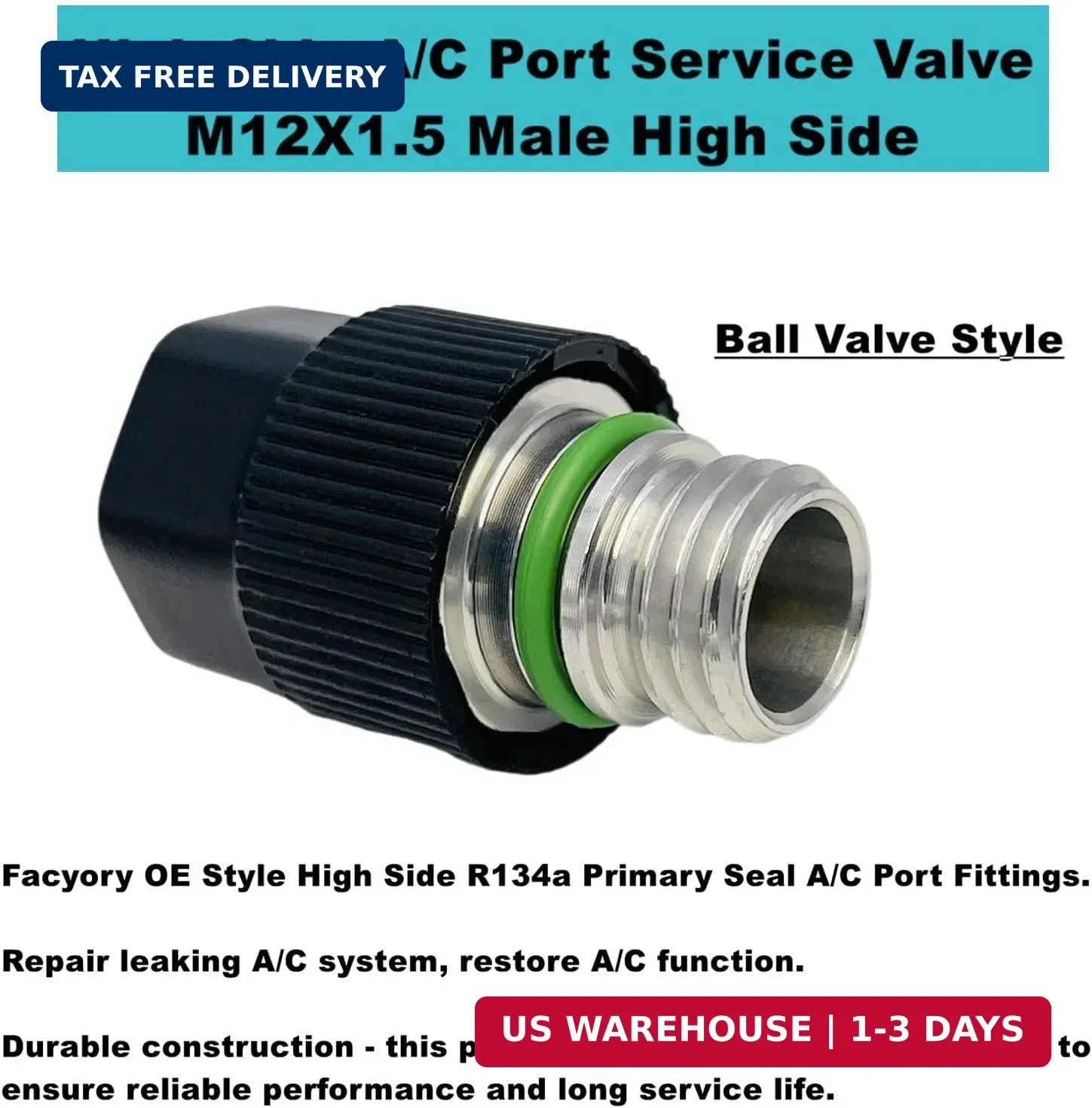 Air Conditioning Valve Core Kit | A/C R12 R134a Teflon Seal Refrigeration Air Co