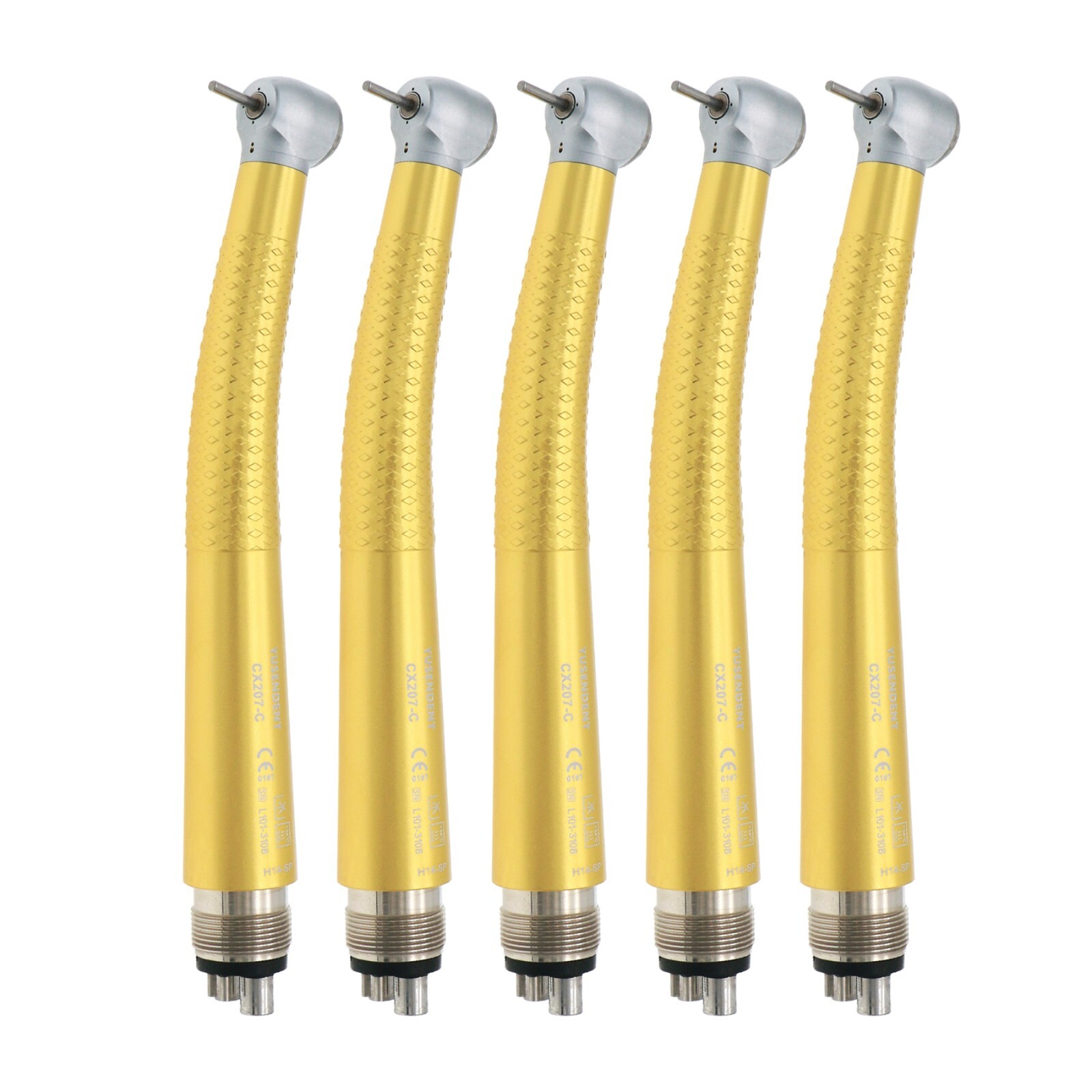 US COXO Dental High Speed Air Turbine Handpiece 4Holes Colorful CX207-C Standard