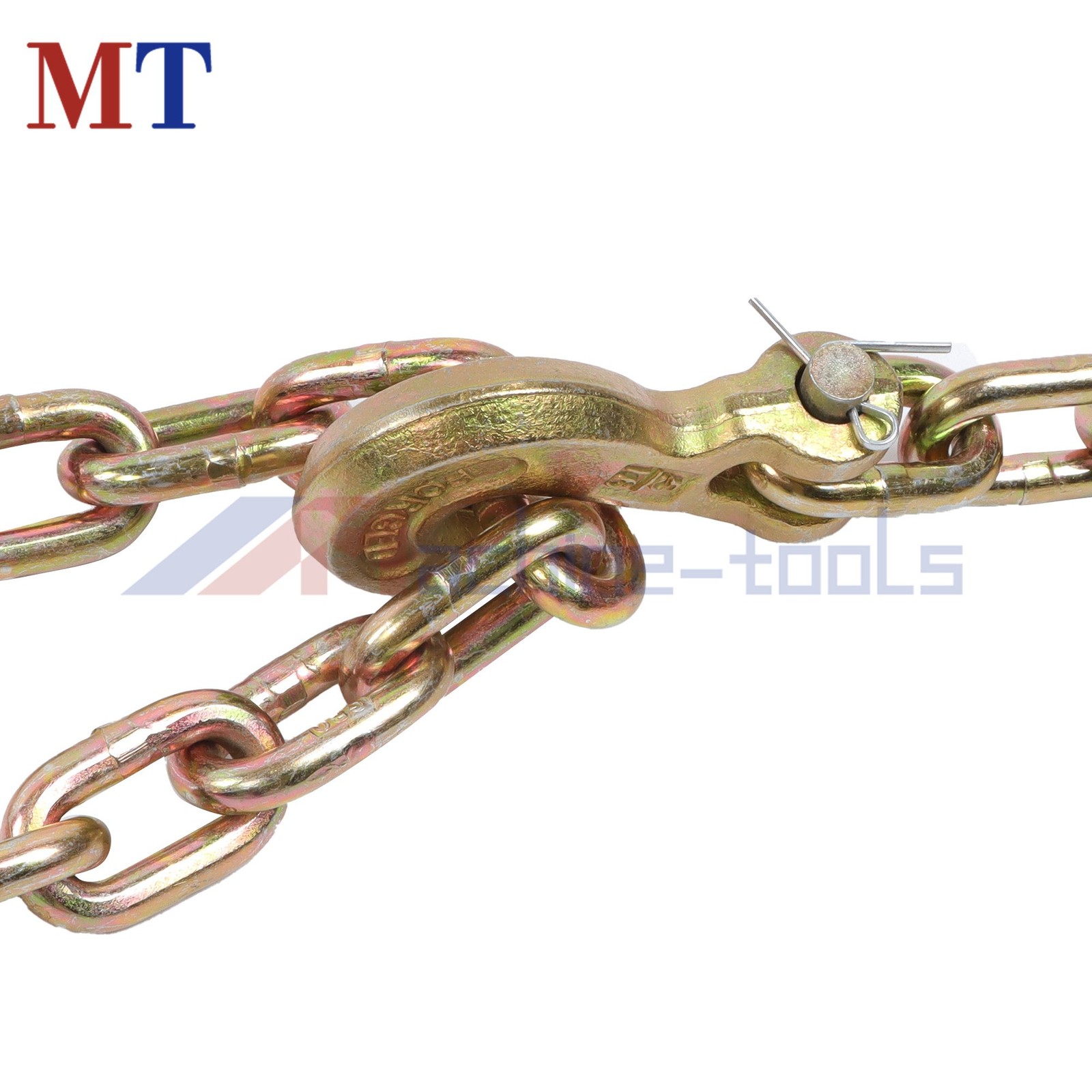 2 Pack G80 Transport Binder Chain 5/16in x10.3ft 4900lbs Safe Working Load