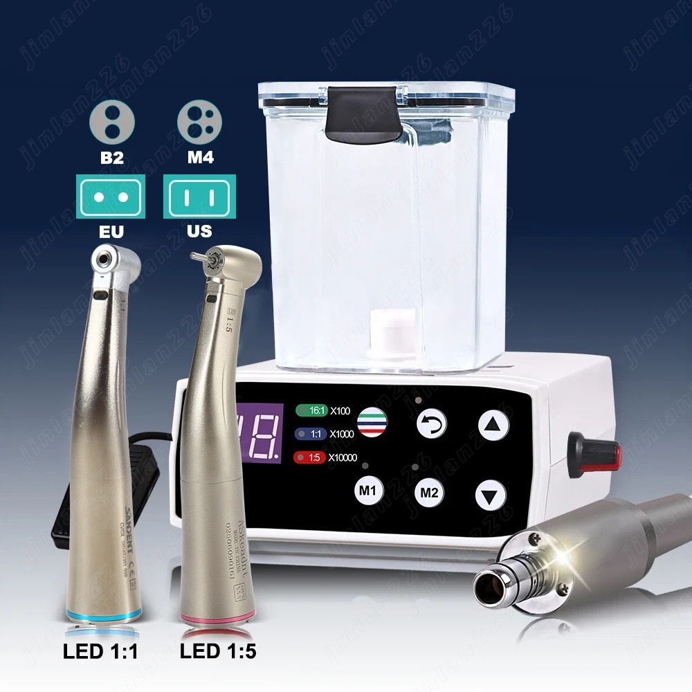 NSK Estilo Dental 20:1 1:5 1:1 LED Contra Angulo Baja Velocidad Pieza de Mano US