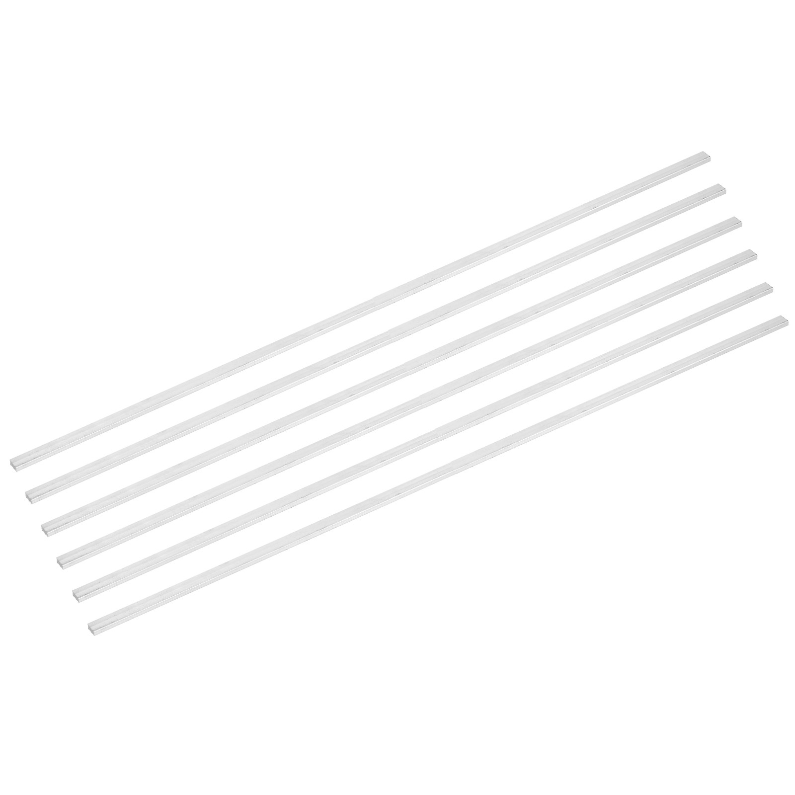 6 Pcs Square Aluminum Flat Bar, 1/8″ x 1/4″ x 16″ 6061 Aluminum Flat Bar