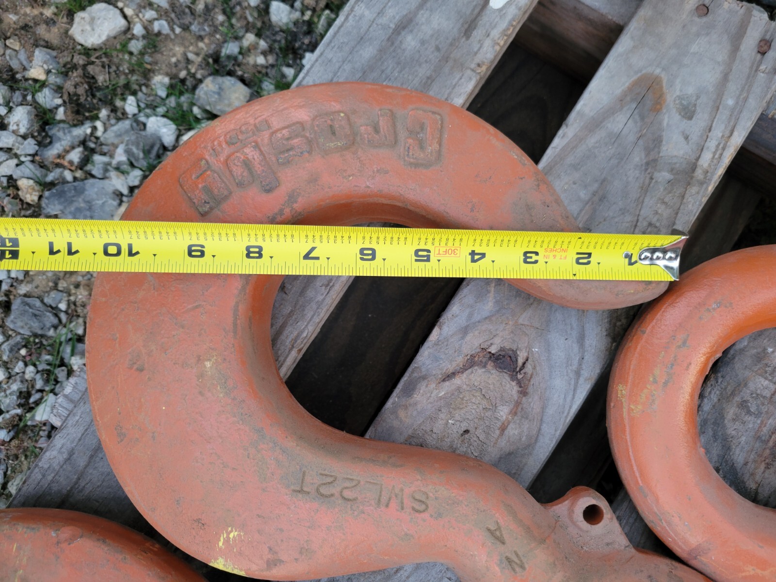 CROSBY 22 TON EYE HOOK WITHOUT LATCH – SWL22T – MADE IN USA – Several Available