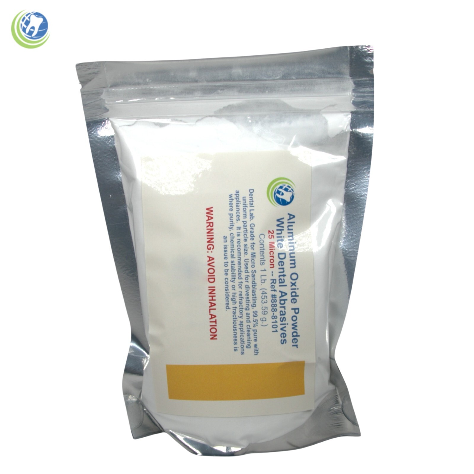 1 Lb Dental Grade White Aluminum Oxide 25 Micron Polishing Blasting Abrasive 99%
