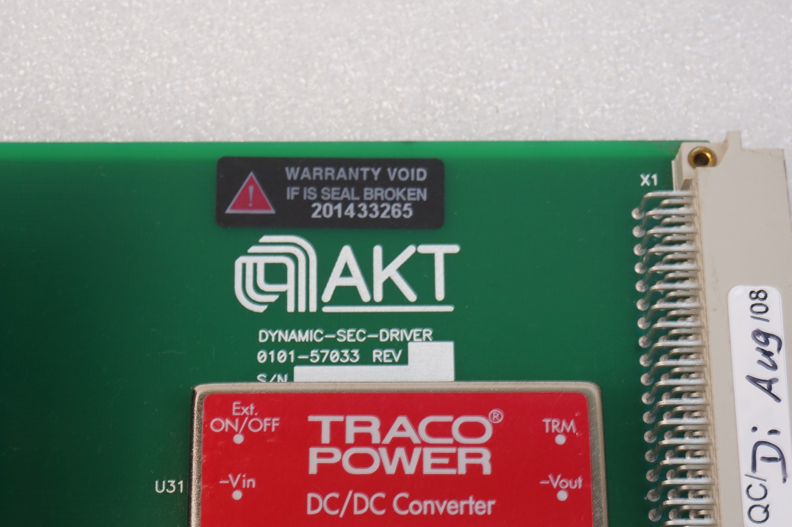 AMAT AKT DYNAMIC-SEC-DRIVER BOARD D-SEC 50-04,0101-57033 REV:09 FREE SHIP