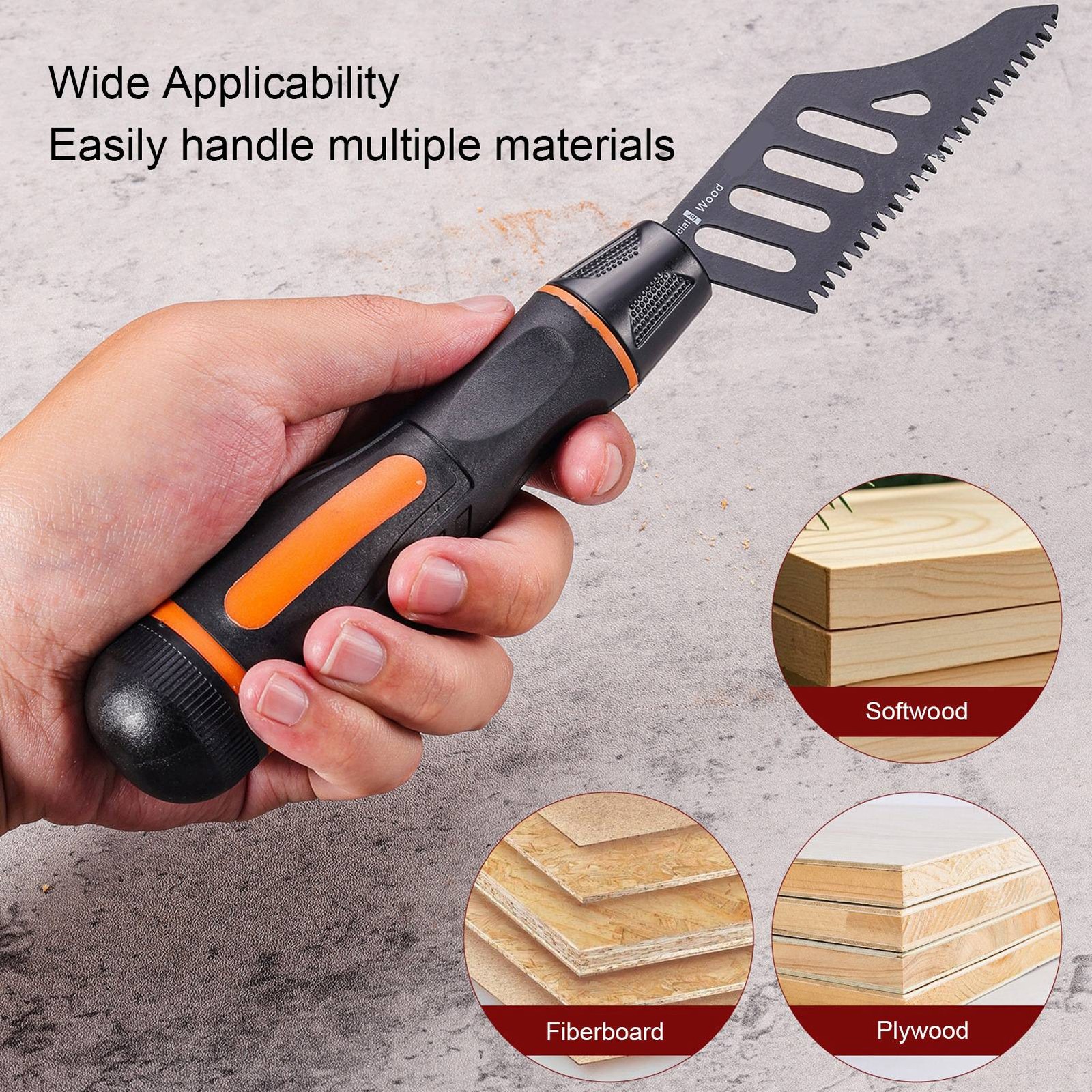 5 Pcs Flush Cutting Jigsaw Blade High Carbon Steel Irregular Curve Saw Blad Fit