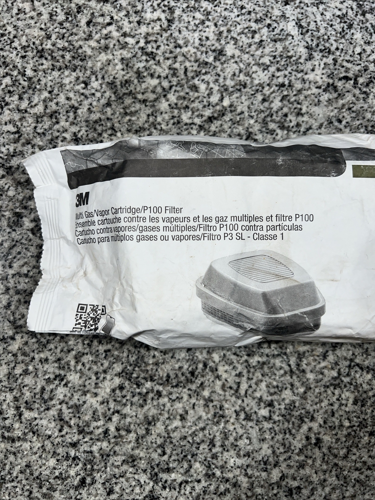 3M Multi Gas Vapor Cartridge P100 Filter – 2 Count Exp. 07/27 (60926)
