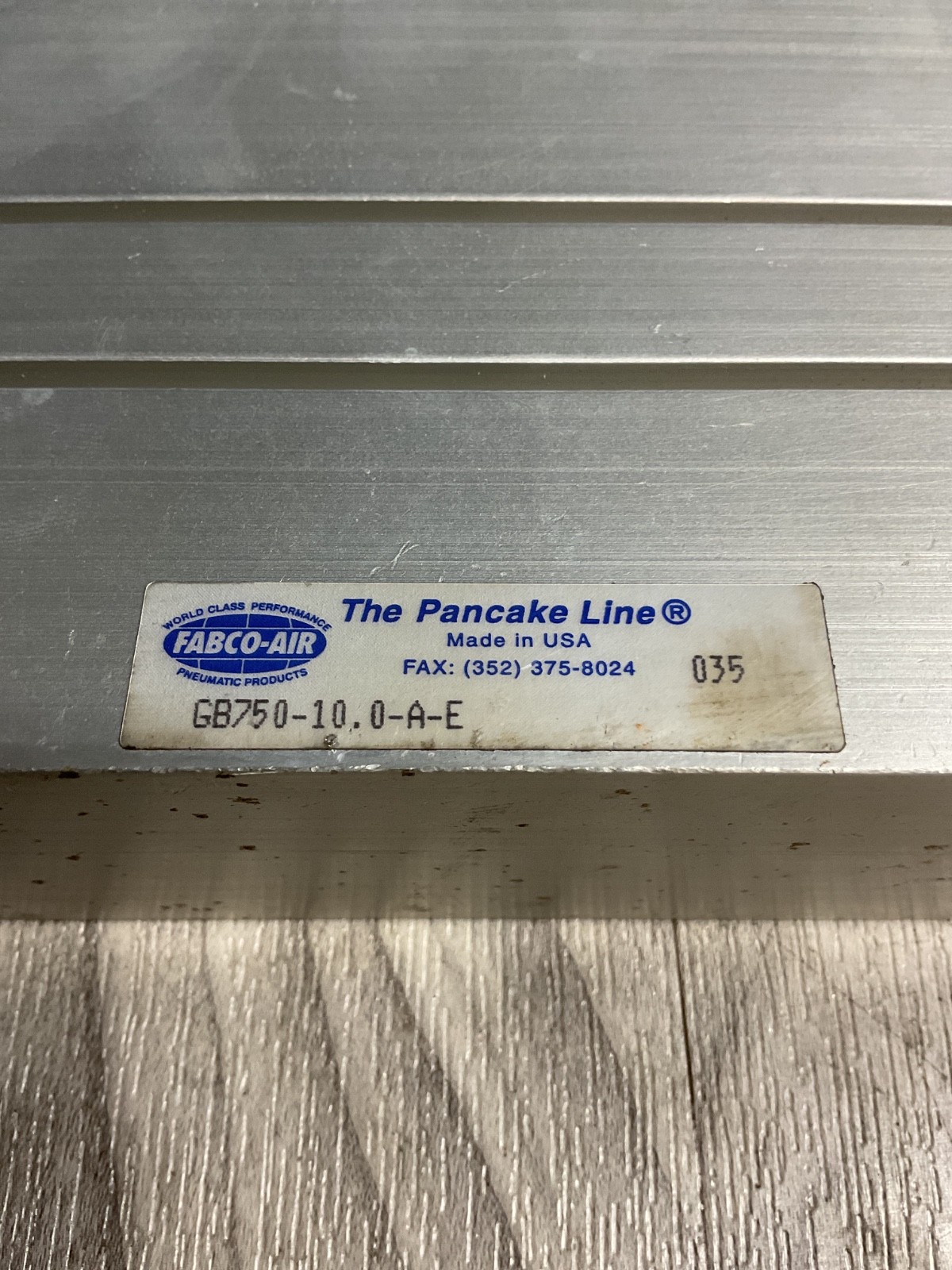 FABCO-AIR GB750-10.0-A-E / GB750100AE Pneumatic Cylinder #4002A144PR2