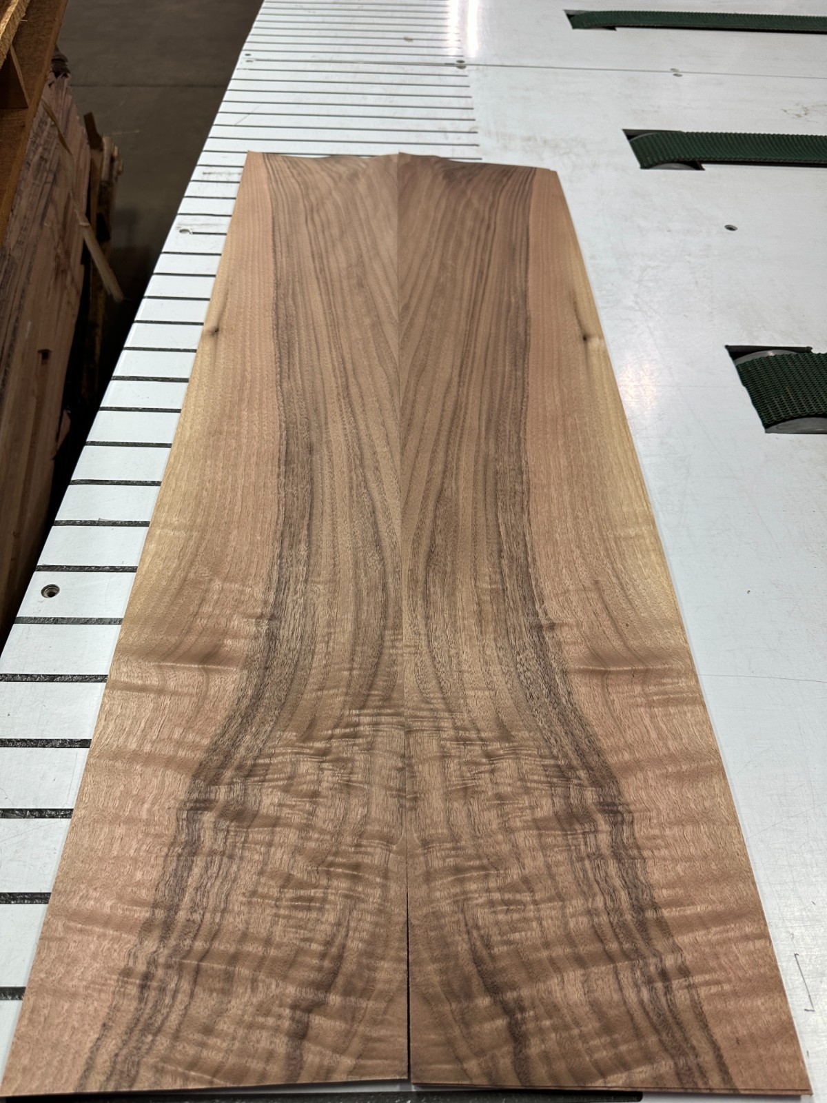 Walnut Raw Wood Veneer 2 sheets 42» x 8» 722i