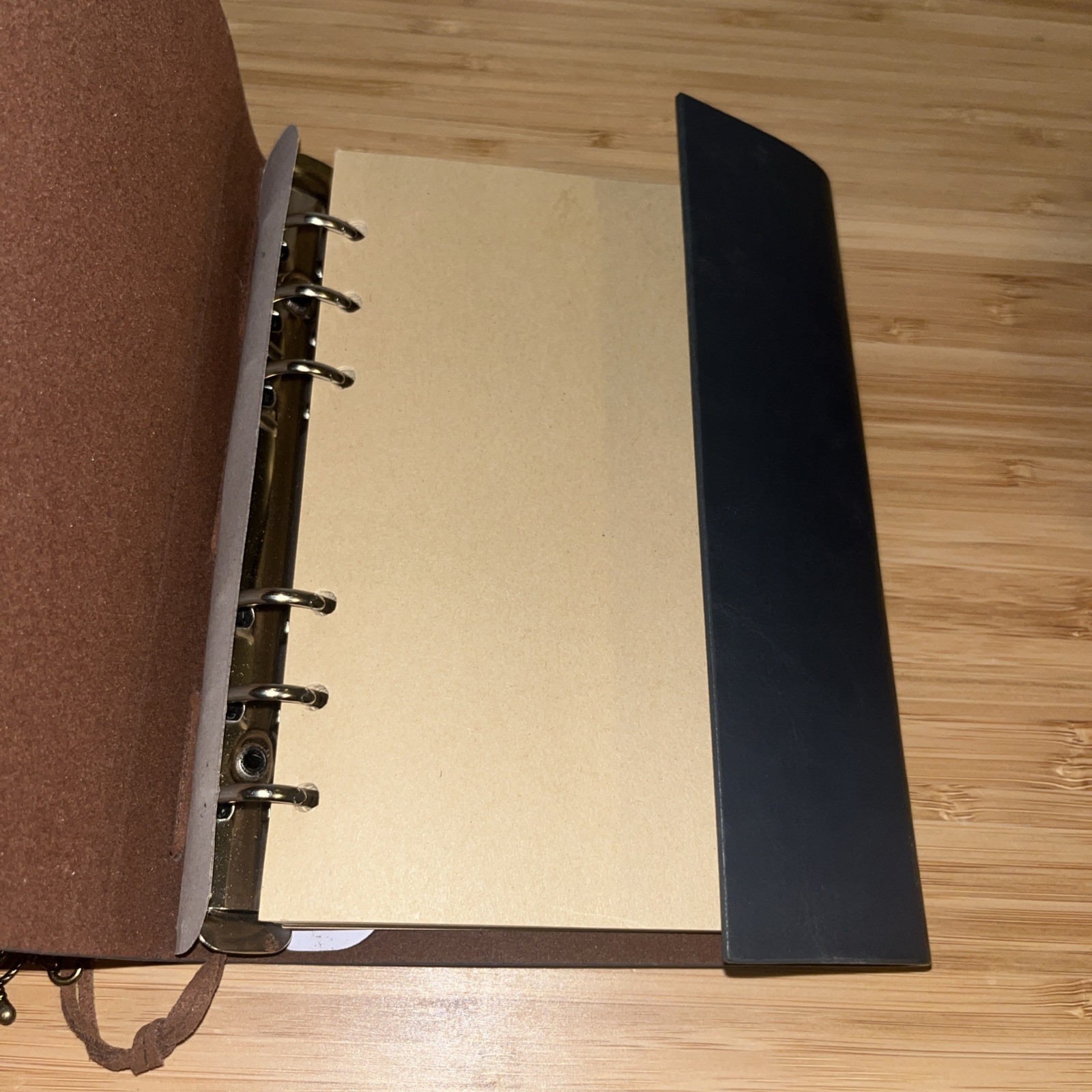 Leather Writing Journal Notebook, MALEDEN Classic Spiral Bound Notebook Blue