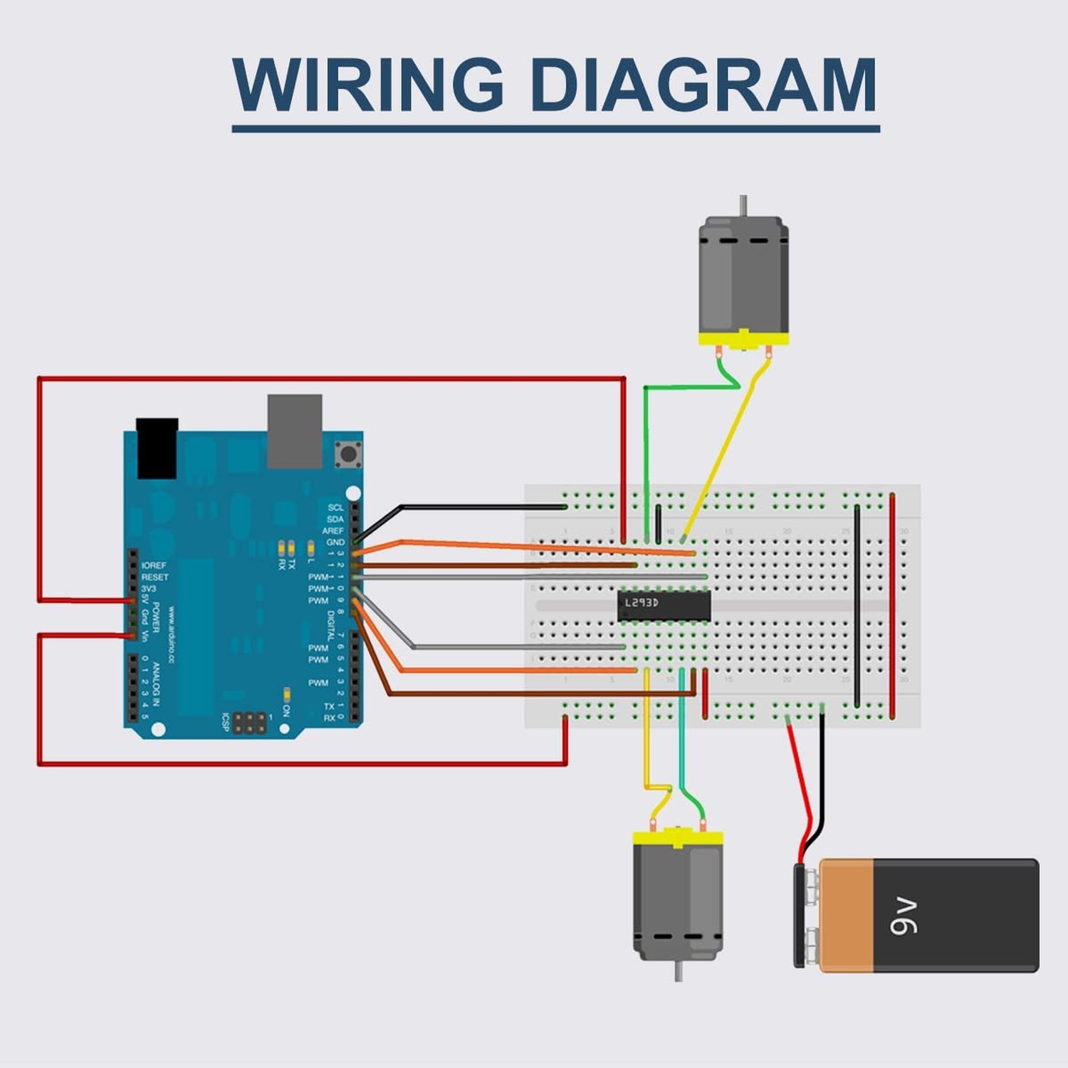 10 Pcs L293D Stepper Motor Drivers Controller DIP16 4 Channel Motor Drivers C…