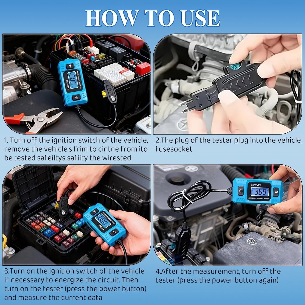 Car Circuit Tester Current Test Fuse Diagnostic Tool Repair Detector CNBJ-611