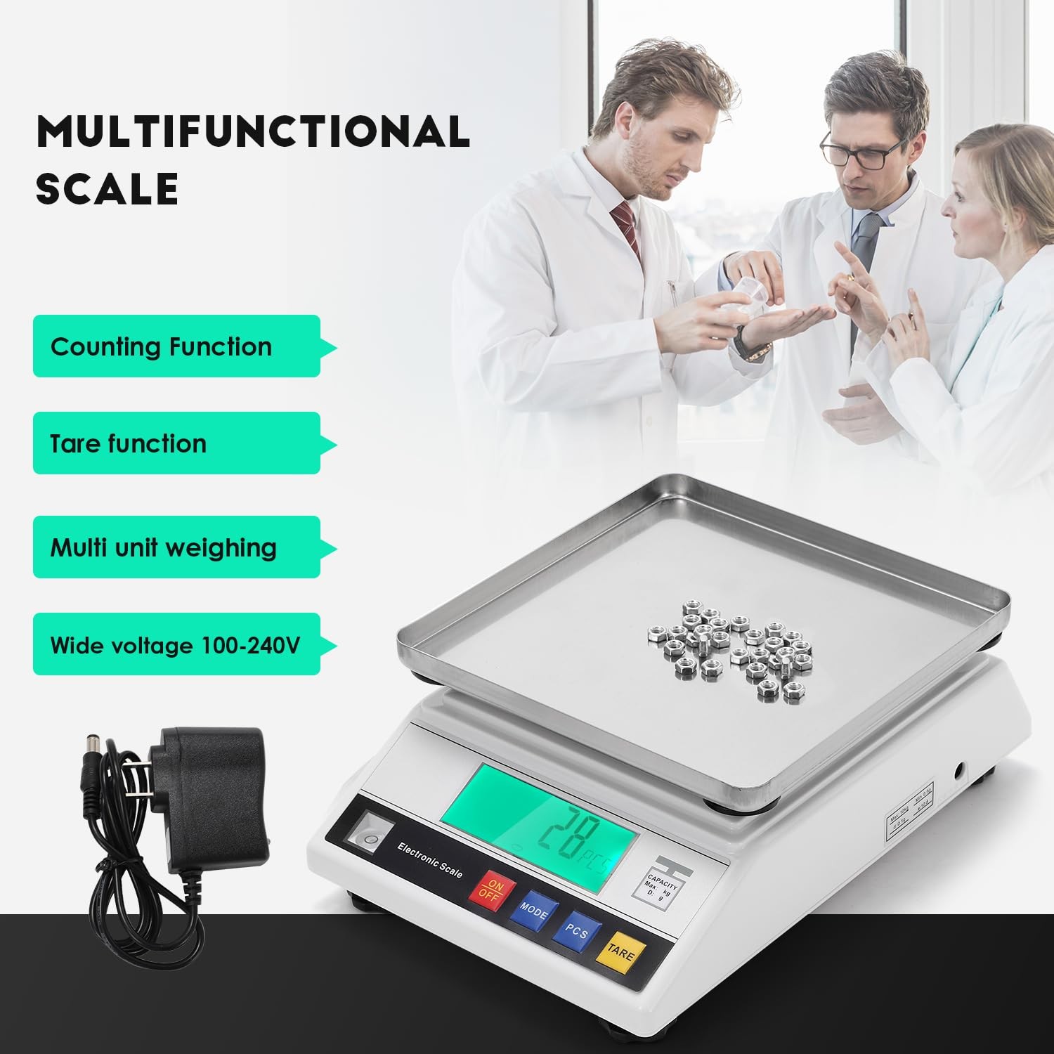 High Precision Scale 10kg 0.1g Digital Accurate Electronic Balance Lab Scale