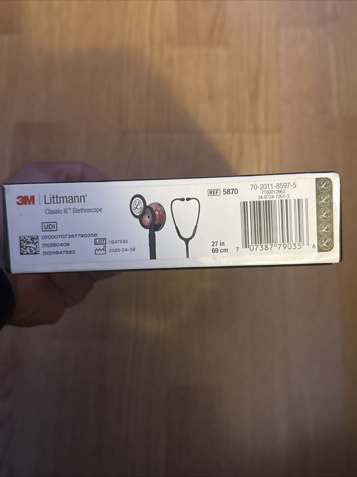 Littmann 5870 Classic III Monitoring Stethoscope – Black Rainbow Finish