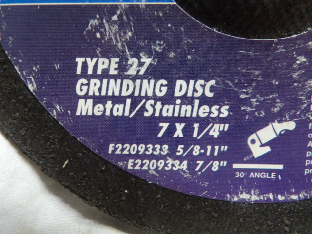 Norton Charger 7″X1/4″X7/8″ Metal/Stainless Grinding Wheels (qty of 5)