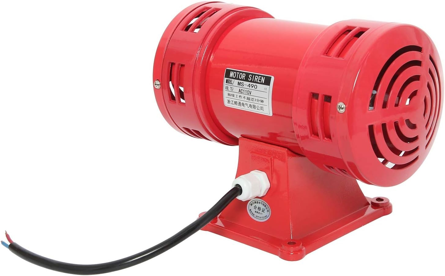 Industrial Electric Motor Air Raid Siren 110V 60HZ 150DB Siren Alarm Super Loud