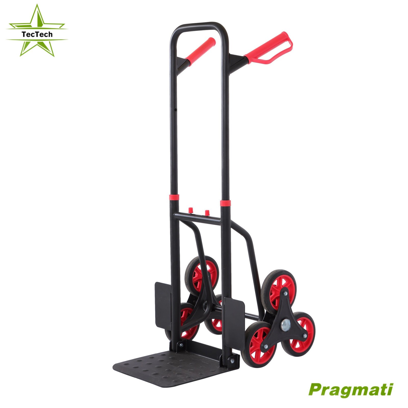 Stair Climbing Hand Truck 440lb, Heavy Duty Dolly Cart With TPR Wheels