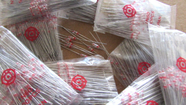 1N60 Genuine Hitachi Japan Germanium Glass Diodes HI-Quality Vintage 6pc NOS USA