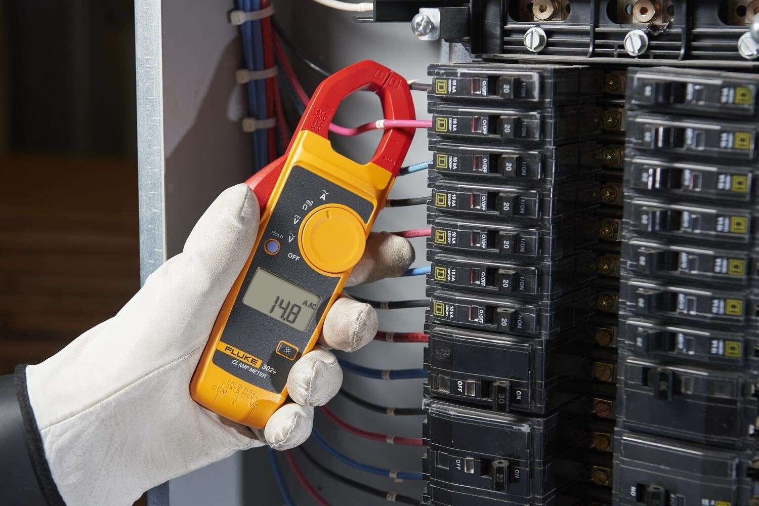 FLUKE 302+ AC400A Clamp Meter Tester AC/DC Volt Amp Multimeter Average value NEW