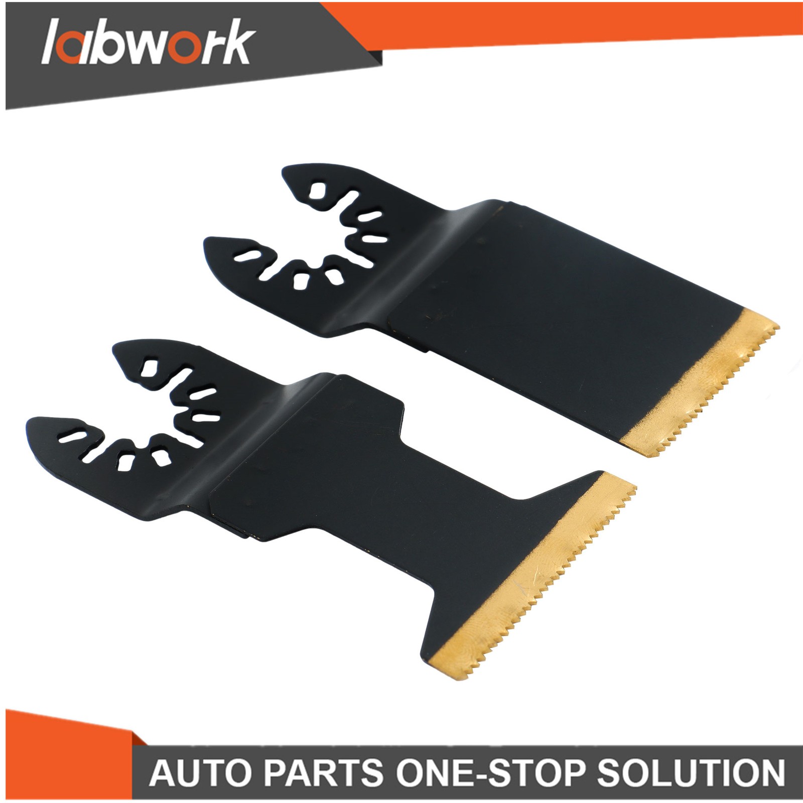 Labwork 12Pcs Titanium Oscillating Saw Blades Multi Tool Blade for Metal Plastic