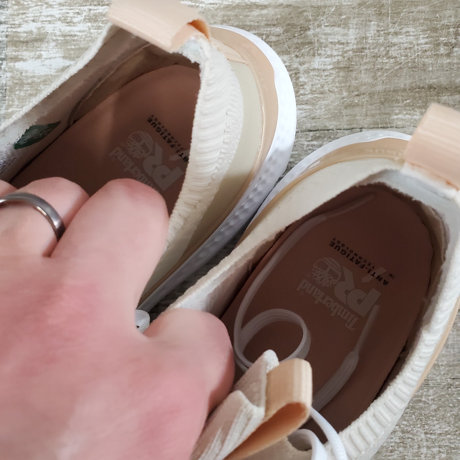Timberland PRO Setra Womens Work Shoes Sz 10 Beige Almond Composite Safety Toe