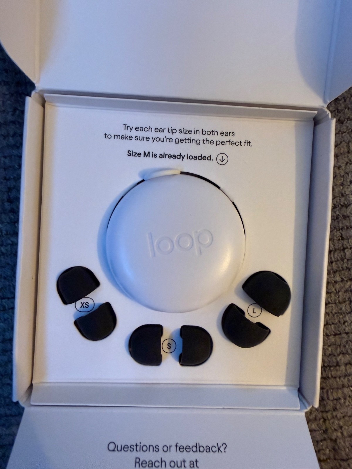 Official Loop Quiet 2 Earplugs Ultra-comfy Noise Reduction. Black / Open Box-NEW