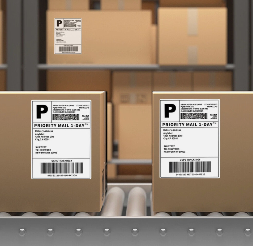 4″x6″ Fanfold Direct Thermal Shipping Labels for Zebra and Rollo Printers 500 PC