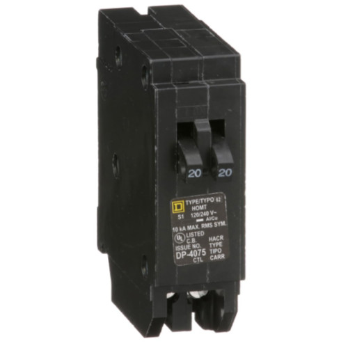 Square D HOMT2020 Homeline HOMT2020CP Homeline Tandem Circuitbreaker