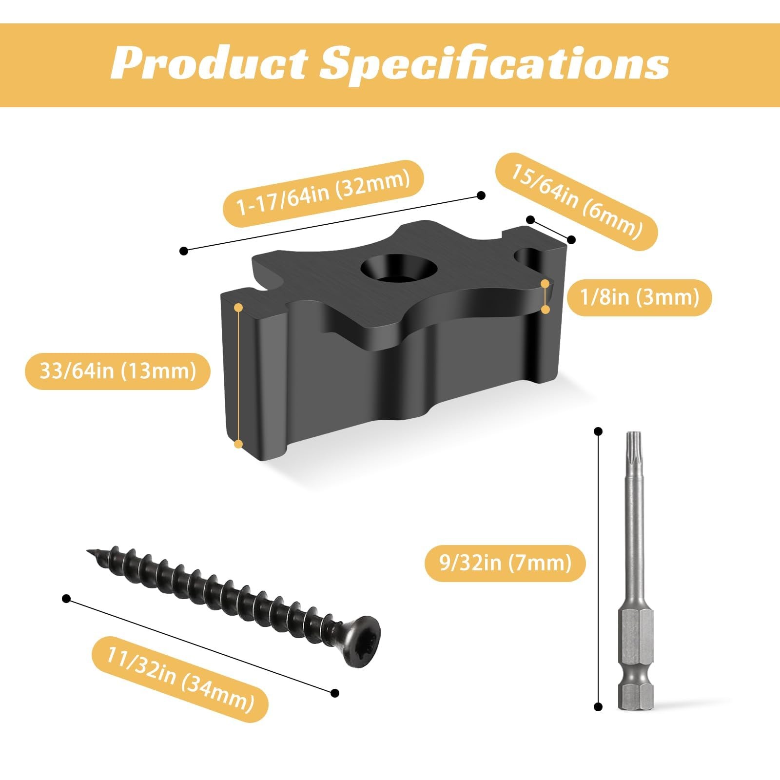 200 Pack Hidden Deck Fasteners for Composite Decking Board, Composite Decking