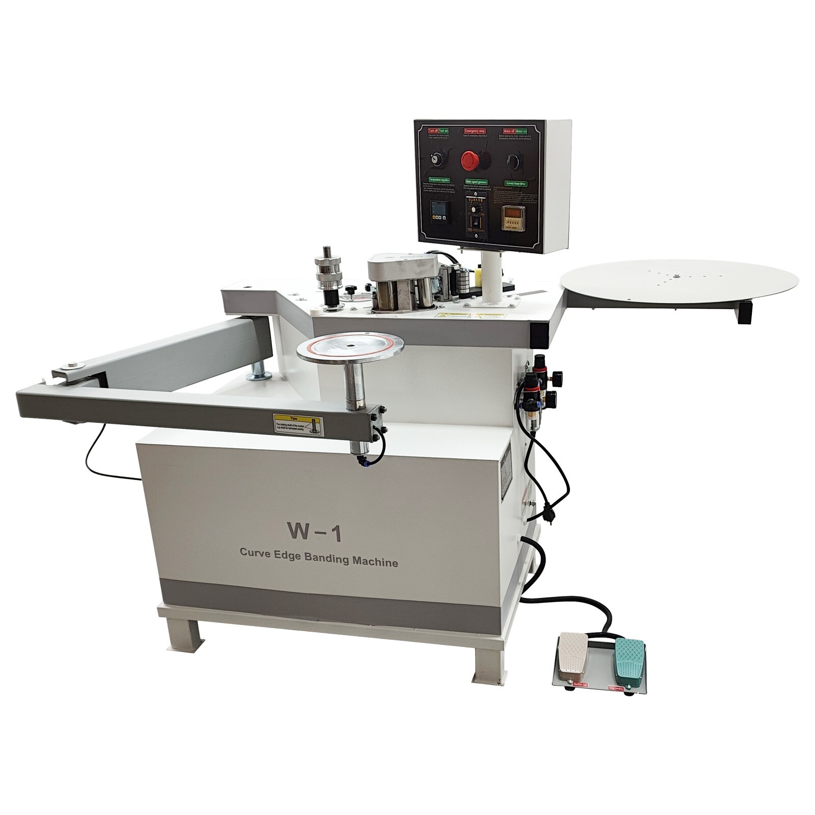 RockerArm/Foldable Arm Edge Banding Machine for Curved and Straight Edge Banding