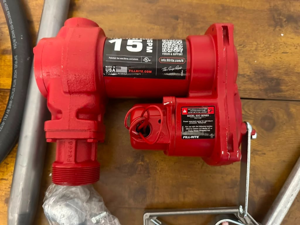 Fill-Rite FR610H 115V 15 GPM Fuel Transfer Pump W/Discharge Hose & Manual Nozzle