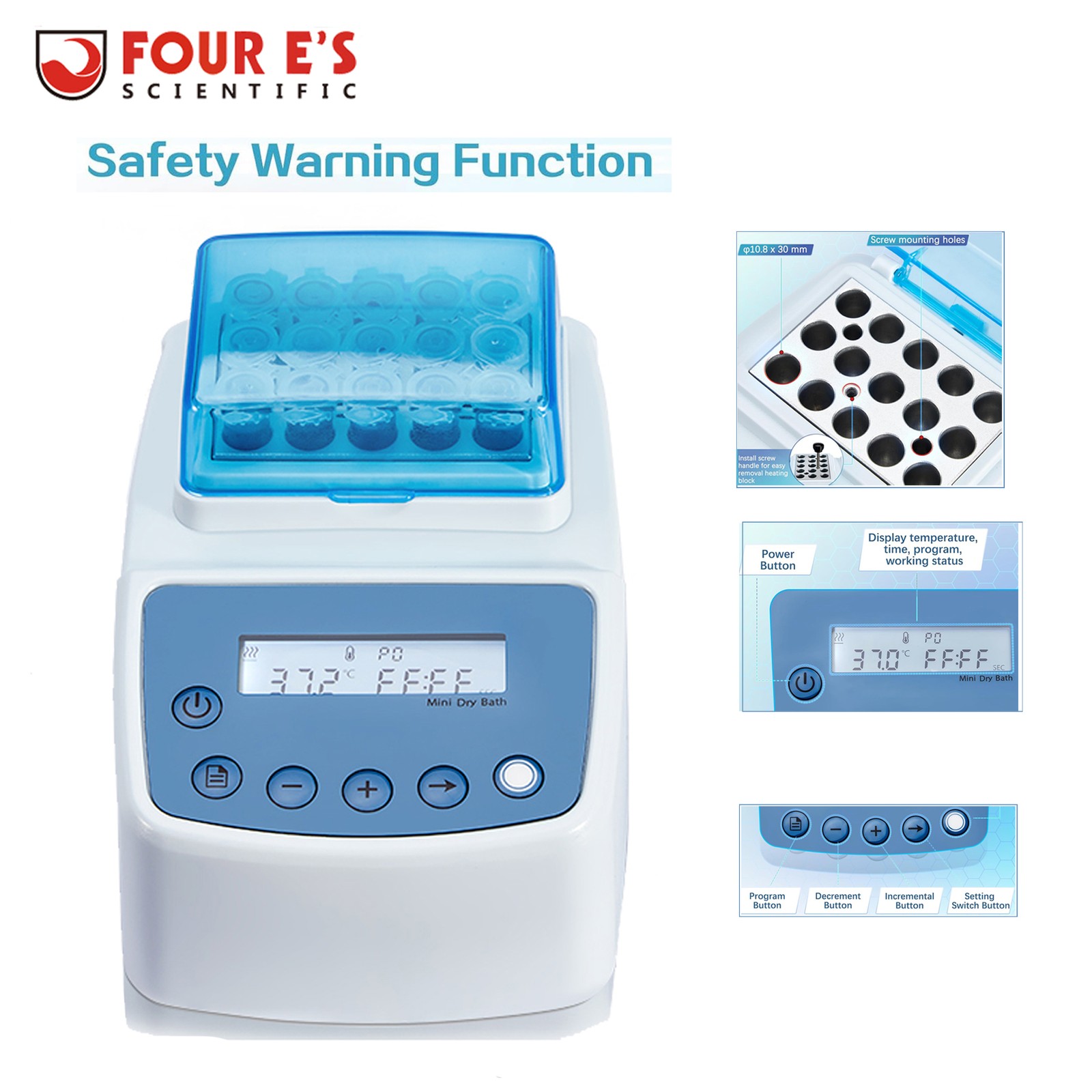 Lab Dry Bath Heating Mini Heating Dry Bath Incubator Thermostatic Heater Block
