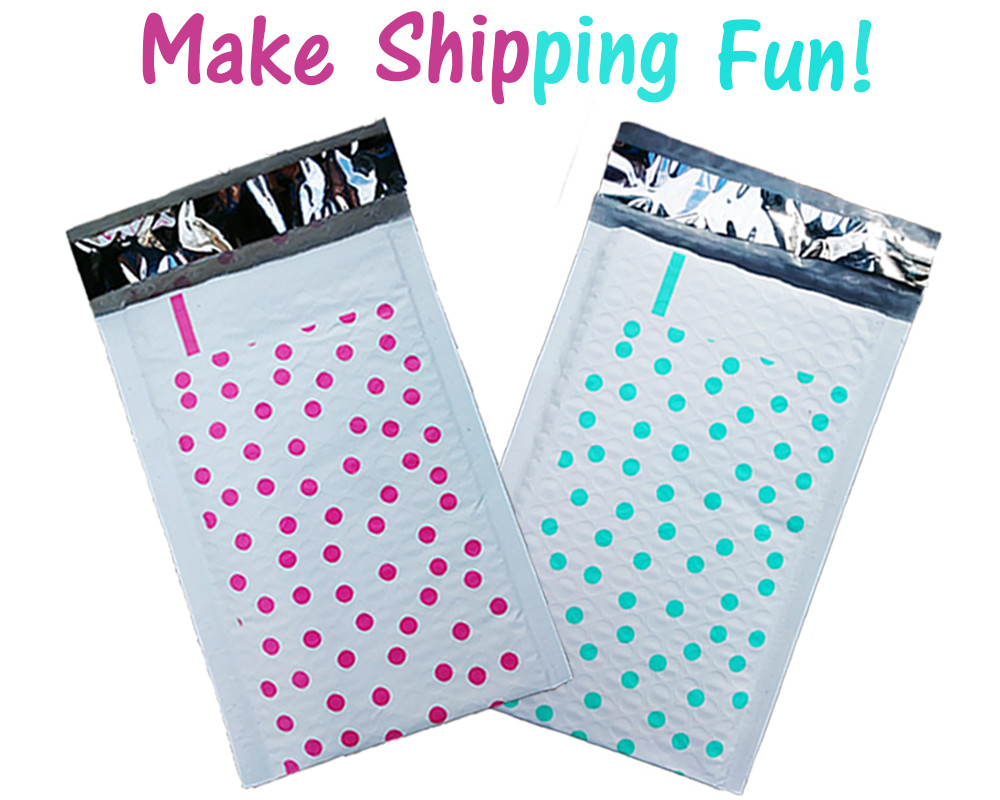 4×8″ CHOOSE! Pink,Teal, Gold, Poly Bubble Mailers, Padded Envelope Shipping NEW!