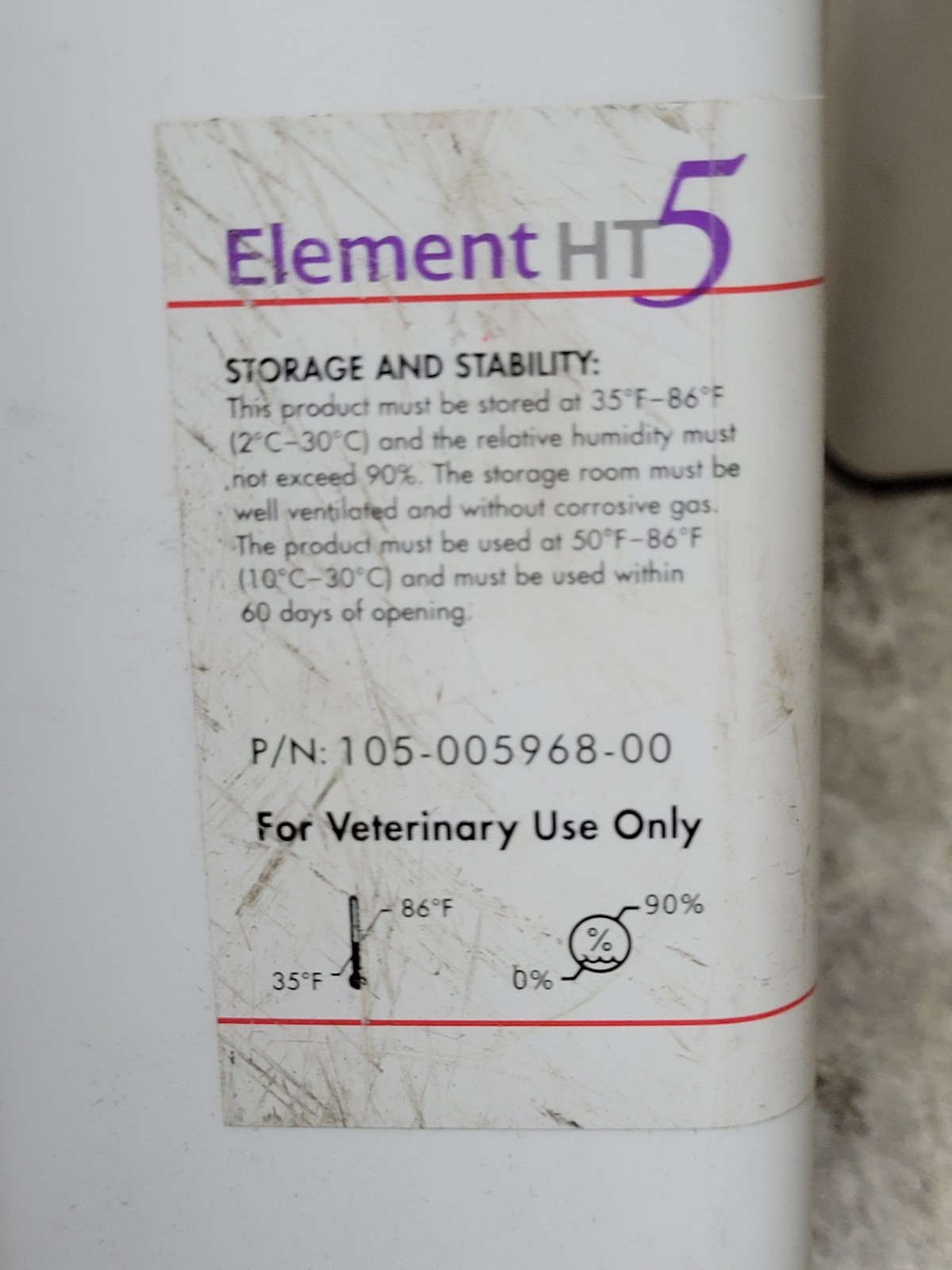 x2 Element HT5 Hematology, EHT5 DIFF LYSE Solution 300mL Expires 2/10/2027