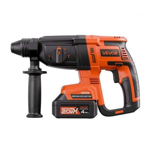 20V Brushless Cordless Hammer Drill, Lithium-Ion 1.1 Inch Rotary Hammer Driver,