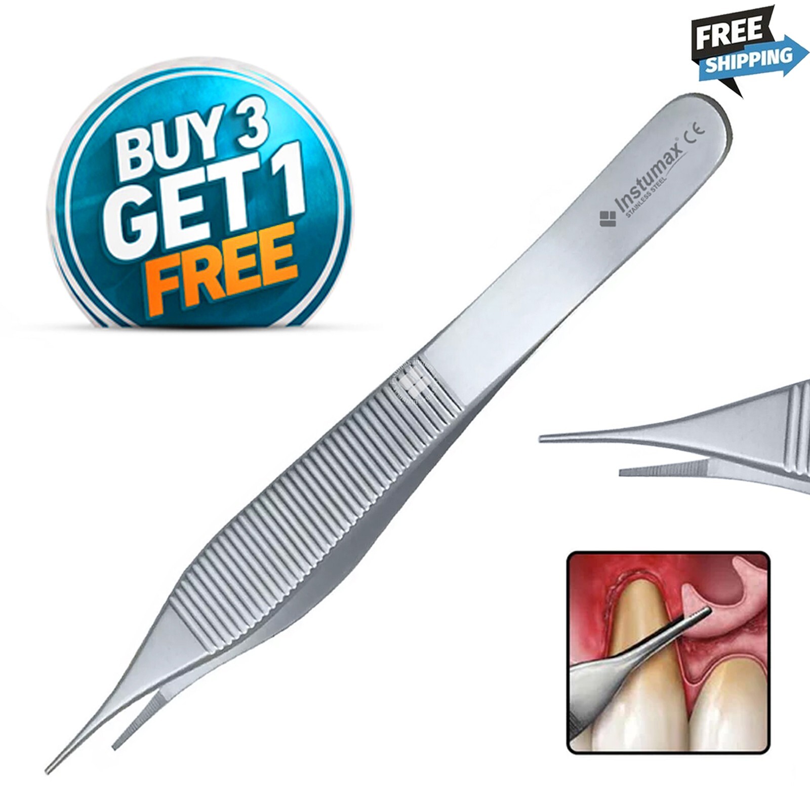 Adson Tweezer 12cm X1 Surgical Forceps Set – Surgical-for Delicate Procedures