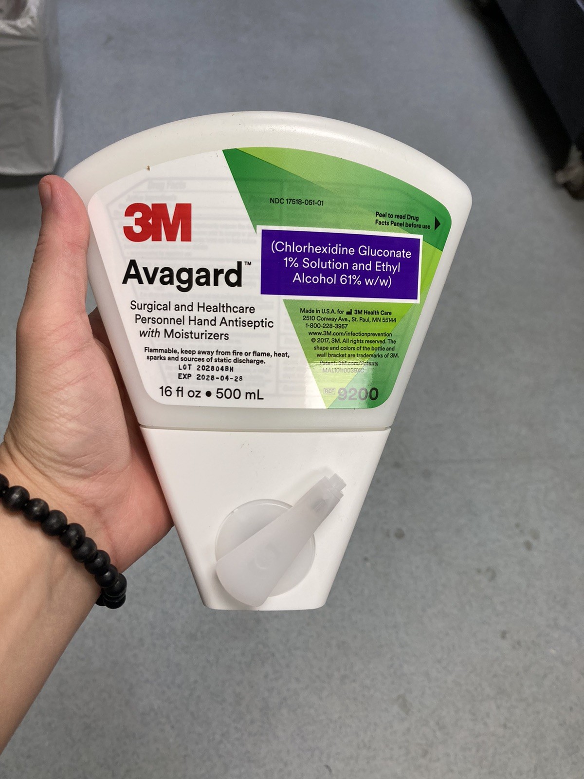 3M Avagard Surgical & Healthcare Personnel Hand Antiseptic W/ Moisturizers, 16oz