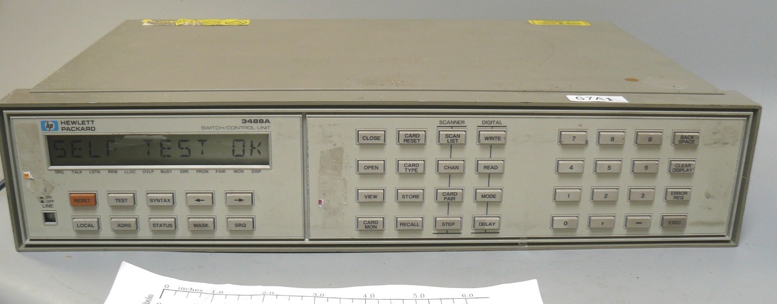 HP 3488A Switch Control Unit Tested [G7A1][G7A2]